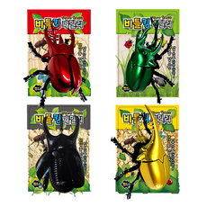 해피슈 비틀킹 패밀리 배틀 태엽 곤충 장난감 4종 x 4p 세트, 블랙 + 레드 + 그린 + 골드, 1세트 완구/취미/로봇/작동완구 반품 최저가 12,780원