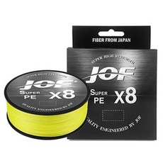 JOF 8합사 슈퍼 PE 낚시줄, 옐로우, 1개 스포츠/레저/낚시 반품 최저가 3,080원