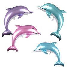파티쇼 파스텔 돌고래 은박 풍선 세트 H, 혼합 색상, 1세트 문구/오피스/파티/이벤트 반품 최저가 9,400원