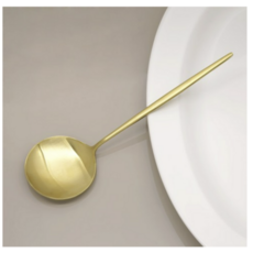 아벨라 무광 스푼, 골드, 2개 주방용품/수저/커트러리 반품 최저가 8,870원