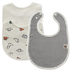 바니블라썸 차콜체크공룡 토끼 턱받이 3종 세트, 혼합 색상, 1세트 출산/유아동/출산준비물/선물 반품 최저가 14,700원