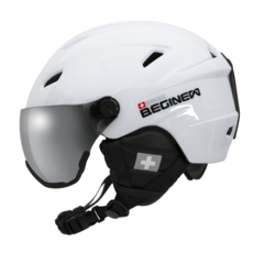 스위스비기뉴 스키 스노우보드 헬멧 고글 일체형 바이저헬멧 아시안핏, S(48~53cm) × 화이트 × 1개, 화이트, 1개 스포츠/레저/스키/겨울스포츠 반품 최저가 33,170원