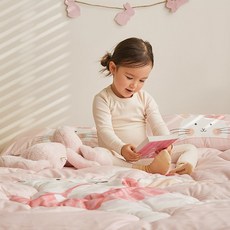 아르페지오베이직 아동용 댄싱바니 M2 차렵이불, 코랄 + 핑크 출산/유아동/유아동침구 반품 최저가 22,890원