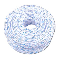 PP 다용도 로프 빨래줄, 백색 + 파란띠, 1개 생활용품/세탁/청소용품 반품 최저가 7,500원