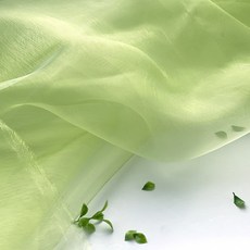 오간디 크리스탈 광폭 원단, 연두, 1개 홈인테리어/원단 반품 최저가 16,600원