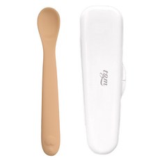 티지엠 국산 유아용 실리콘 하트 이유식 스푼 STEP 2 + 케이스 세트, 탠브라운, 1세트 출산/유아동/이유용품/유아식기 반품 최저가 6,640원