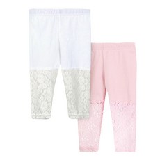 유라비 여아용 록시 레이스 레깅스 2p 출산/유아동/유아동패션 반품 최저가 9,190원