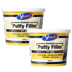 Vtech 퍼티 필러 화이트 500g VT-460, 2개 홈인테리어/셀프인테리어 반품 최저가 11,070원