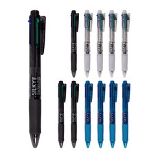 아이비스 실키 4색 볼펜, 랜덤발송, 12개 문구/오피스/필기류 반품 최저가 5,940원