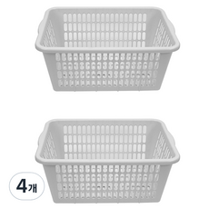 올유리빙 사각 다용도 바구니, 화이트, 4개 홈인테리어/수납/정리 반품 최저가 3,050원