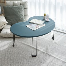 스토리퍼니쳐 국내생산 E0 LPM 7파이 땅콩 테이블, 무광 터키쉬그린 홈인테리어/주방가구 반품 최저가 22,930원