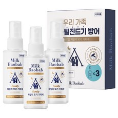 밀크바오밥 패밀리 벅스넷프로 모기 기피제, 60ml, 3개 생활용품/야외활동케어 반품 최저가 11,640원