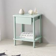 파로마 레비 원목도장 사이드 협탁, 그린, 1개 홈인테리어/책상/테이블 반품 최저가 52,080원