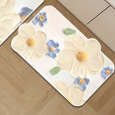 씨오브비 주방용 PVC 미끄럼방지 발매트, 꽃8, 1개 주방용품/주방잡화 반품 최저가 6,570원