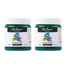 아트시크릿 아크릴 물감 72 Phthalocyanine Green KA250 2p, 250ml, 1색 문구/오피스/미술/화방용품 반품 최저가 8,400원
