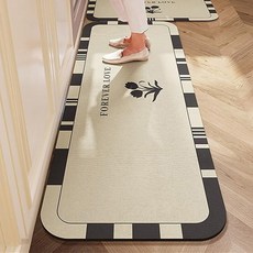 씨오브비 주방용 심플 디자인 규조토 발매트, 러브 주방용품/주방잡화 반품 최저가 2,550원