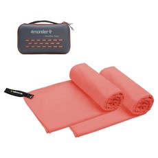 4몬스터 극세사 마이크로화이바타월 스몰 2p + EVA 케이스 세트, 인디안코랄, 1세트 스포츠/레저/기타스포츠 반품 최저가 23,430원