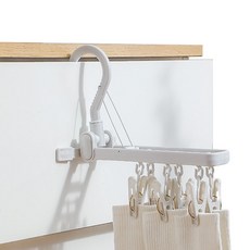 위드제이 접이식 문걸이 도어 행거 건조대 클립형, 화이트 홈인테리어/청소/세탁용품 반품 최저가 4,140원