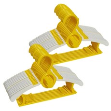 릴리본 귀여운 곰돌이 길이조절 아동옷걸이, 옐로우, 20개 출산/유아동/유아가구/인테리어 반품 최저가 8,310원