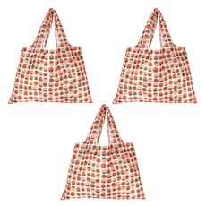 알로데 경량 접이식 장바구니 쇼핑백, 06 작은딸기, 3개 생활용품/생활잡화 반품 최저가 4,100원