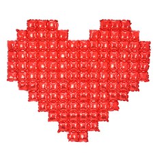 파티쇼 빅하트 은박 장식 풍선, 레드, 1개 출산/유아동/출산준비물/선물 반품 최저가 2,220원