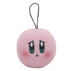 별의 커비 양모 얼굴 인형, 10cm, 시무룩, 1개 완구/취미/인형 반품 최저가 7,950원