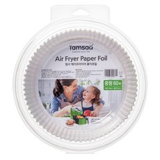 탐사 에어프라이어 종이호일 중형, 60개 주방용품/일회용품/종이컵 반품 최저가 4,580원