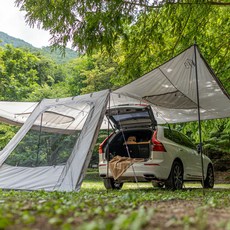아이두젠 모빌리티 터널챔버 스크린 차박 텐트 도킹 그늘막 쉘터, 라이트그레이 스포츠/레저/캠핑전문관 반품 최저가 112,500원