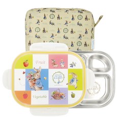 피터래빗 잠금형 도시락 세트, 아이보리, 식판 + 뚜껑 + 주머니, 1개 출산/유아동/이유용품/유아식기 반품 최저가 9,190원