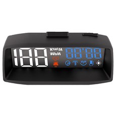 듀얼 헤드업 디스플레이 속도 시계 튜닝게이지 블루화이트 HUDH200, 1개 자동차용품/부품/안전/공구 반품 최저가 30,130원