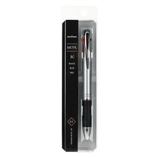 문화연필 메탈 3색 볼펜 0.7mm, 실버, 1개 문구/오피스/학용품/수업준비 반품 최저가 3,670원