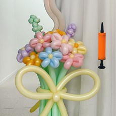 파티아일랜드 꽃다발 DIY + 미니 손펌프 세트, 마카롱, 1세트 출산/유아동/출산준비물/선물 반품 최저가 6,830원