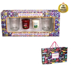 양키캔들 보티브 캔들 2종 + 투명홀더 2p + 쇼핑백 선물세트, 랜덤 발송, 혼합색상 생활용품/탈취/방향/살충 반품 최저가 5,740원