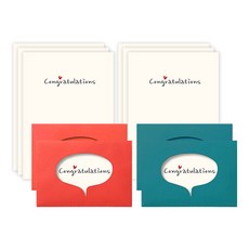 말풍선 편지지 8p + 봉투 4p 세트, Congratulations(편지지), 랜덤발송(봉투), 1개 문구/오피스/카드/엽서/봉투 반품 최저가 2,850원