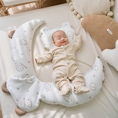 베베데코 유아용 마미품 냉감 옆잠베개 + 베개커버 세트, 베이지, 1세트 출산/유아동/유아동침구 반품 최저가 55,220원