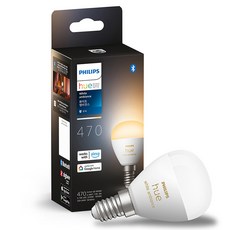 필립스휴 화이트 앰비언스 러스터 E14 스마트 전구 5.1W, 기타색, 1개 홈인테리어/셀프인테리어 반품 최저가 26,460원