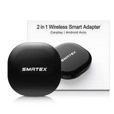 스마텍스 무선 미러링 안드로이드 오토 앤 카플레이 동글 2in1, CI-45, 블랙 자동차용품/차량용 전자기기 반품 최저가 31,410원