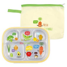 키친유 팜팜 스텐식판가방 + 도시락 세트, 혼합색상, 식판도시락 + 식판가방, 1세트 출산/유아동/이유용품/유아식기 반품 최저가 10,290원