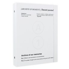 워너디스 아카이브 AOM A5 포카 바인더 커버 6공, 01 화이트, 1개 문구/오피스/다이어리/플래너 반품 최저가 6,370원