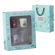 양키캔들 보티브 3종 + 투명 홀더 선물세트 + 쇼핑백, 블랙체리, 클린코튼, 레몬라벤더, 1세트 생활용품/탈취/방향/살충 반품 최저가 10,510원