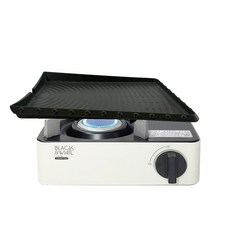 썬터치 국산 나혼산 가스버너 + 고기불판 세트, 블랙 + 화이트(가스버너), 블랙(고기불판), 1세트 주방용품/주방조리도구 반품 최저가 97,330원