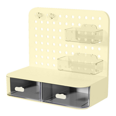 코히모 타공판 타공보드 오거나이저 서랍형 책상 선반 4W212, 1개, 옐로우 문구/오피스/사무용품 전문관 반품 최저가 4,300원