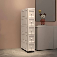 룸엑스 틈새 이동식 슬림 수납장 5단, 화이트, 1개 생활용품/수납장/서랍장 반품 최저가 38,110원