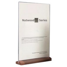 팜파스 호두원목 A형받침대 아크릴 메뉴판 꽂이 04 세로, 1개 문구/오피스/보드/칠판/광고 반품 최저가 14,000원