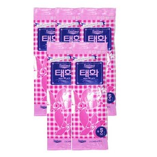 태화 고무장갑 S, 소(S), 5개 주방용품/고무장갑 반품 최저가 5,580원