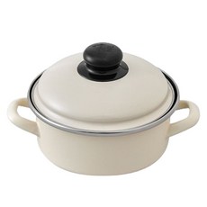 ELO 인덕션 크림하모니 IH 법랑 양수냄비, 16cm, 아이보리, 1개 주방용품/냄비/프라이팬 반품 최저가 24,320원