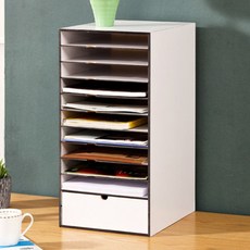 포메리트 서류함 서랍형, 화이트, 10단 문구/오피스/사무용품 전문관 반품 최저가 45,300원