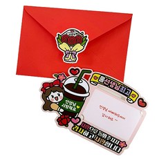 아티엔토퍼 방수 유치원 선생님 기프트 카드토퍼 + 봉투 세트, 혼합색상, 1세트 문구/오피스/파티/이벤트 반품 최저가 10,920원