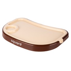 아가드 유아용 하이체어 트레이 교체용 식탁의자 식판, 베이지 + 브라운 출산/유아동/이유용품/유아식기 반품 최저가 39,000원