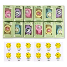 루아르모 어린이 LED 썸머 팔찌 밴드 12p + 스티커 12p 세트, 혼합색상, 1개 출산/유아동/욕실용품/스킨케어 반품 최저가 12,040원